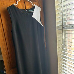 Lauren Ralph Lauren B/W Knee Length Dress, Size 12 - Worn Once